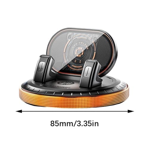 yanwuwa Nonslip Car Phone Stand with Protective Pad for Small, Black — view 3