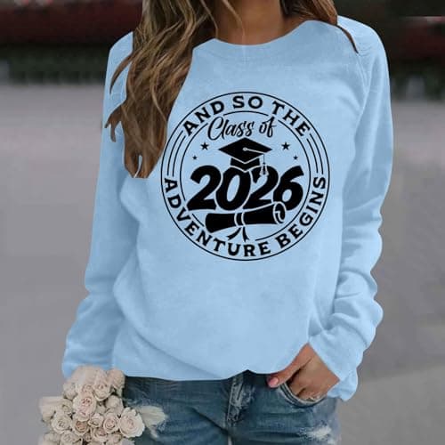 Sweatshirts Sister's Trip 2024 Sweatshirt Funny Saying Girls Trip Sweater Travel Shirts Girls Weekend Pullover Tops (Light Blue, XXL) — view 3