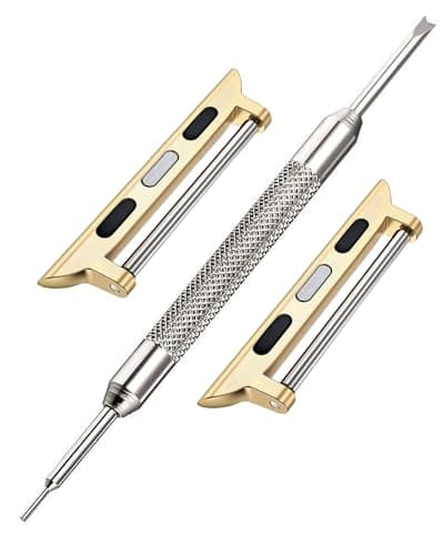 Gold Watch Strap Adapter Kit for Apple | Fits 42mm 44mm 45mm 49mm