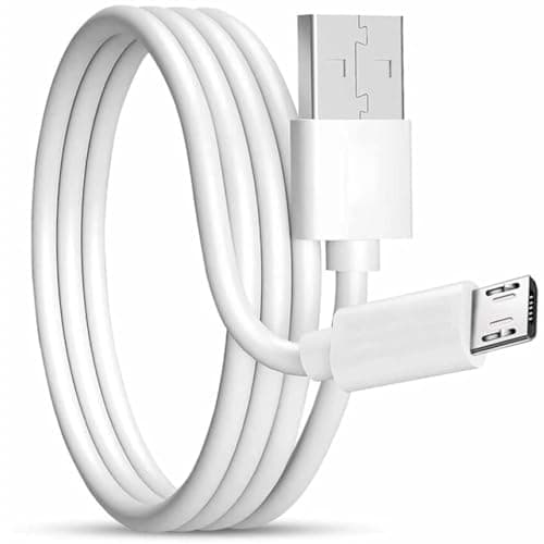 Iedahcit Packaging High-Speed Micro USB Cable, 2-Pack, 1m White Charging Cord compatible with Samsung, LG, Sony, HTC, Motorola, Kindle, Surge Protection PACK OF 2 — view 2