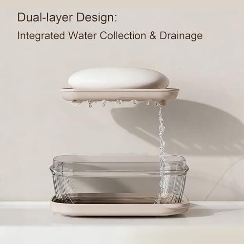 2Pcs Travel Soap Case with Lid, Portable Moisture-Resistant Holder — view 2