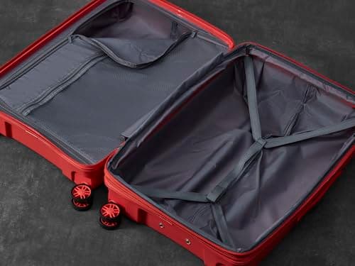Rock Palma Small 32L Hard Shell Cabin Suitcase - Coral — view 4