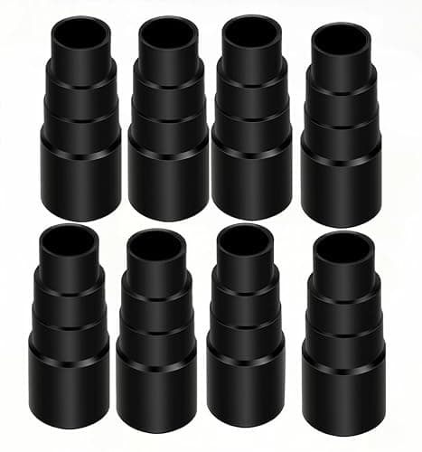 8 Pcs Vacuum Hose Connection Kit, Universal Vacuum Cleaner Hose Adapter, Vacuum Cleaner Hose Connector, Extractor Connectors Tool, 25mm/30mm/34mm/42mm