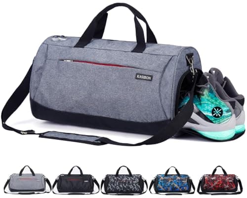 Gym Bag with Shoes Compartment and Wet Pocket, Duffle Bag for Sports Travel