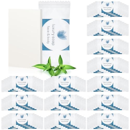 300 Pcs 0.35oz Mini Bar Soap Bulk Individually Wrapped Hand Hotel Soap Bars Travel Size Toiletries for Hospitality Guest Bathroom Vacation Rentals