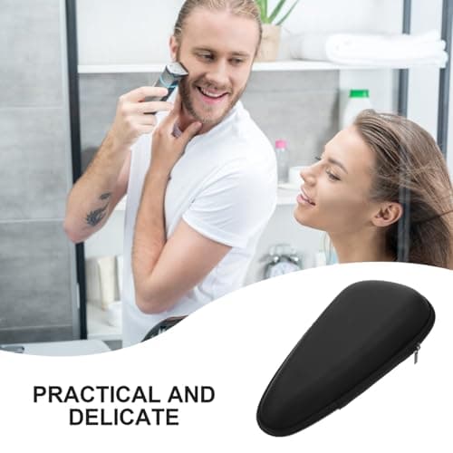 HAMPPLIES Portable Hard Travel Case for Beard Trimmer with Shockproof Protection Zipper Closure Storage Pouch Bag for Business Trips Holidays and Weekend Use — view 4