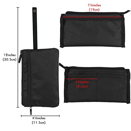 Travel Wallet with Hidden Safe Pocket, Passport Wallet, Credit Cards and Travel Documents, Money Belt for Travel Women and Men Hidden, Black, One Size, Travel Wallte — view 2