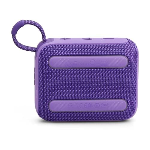 JBL GO 4 Ultra-Portable Bluetooth Speaker with Big JBL Pro Sound and Punchy Bass, PlaytimeBoost, Waterproof Design and 7-Hour Playtime, Purple — view 6