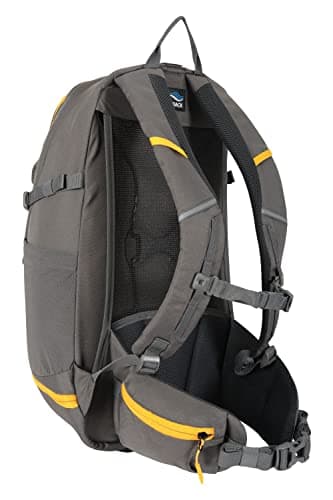 Mountain Warehouse Pace 30L Rucksack - Hydration Compatible Backpack, Airflow Back System Rucksack, Packaway Rain Cover - For Travelling, Camping, Hiking Grey — view 2