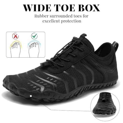 Barezoey 2026 New Hiking Barefoot Shoes Womens Mens Footwear,Wide Toe Box Water Shoe for Women Men,Zero Drop Comfortable & Non-Slip Barefoot Vitality Shoe Women's Athletic Footwear for Walking Hiking — view 5