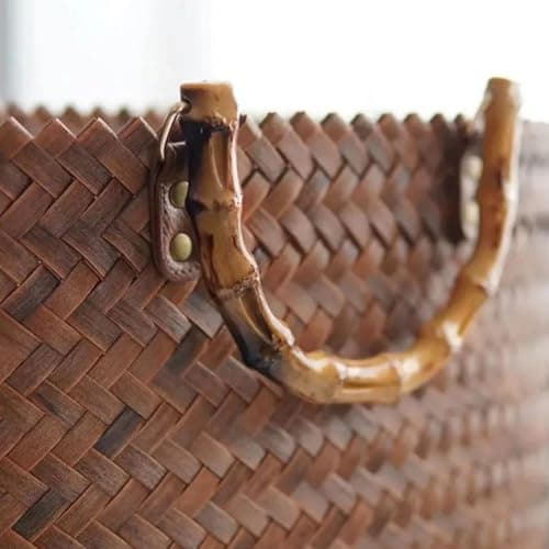 MINAOLULUS Straw Tote Bag Fashionable Woven Beach Bag for Women Lightweight Large Capacity Handbag for Shopping Summer Holiday — view 4