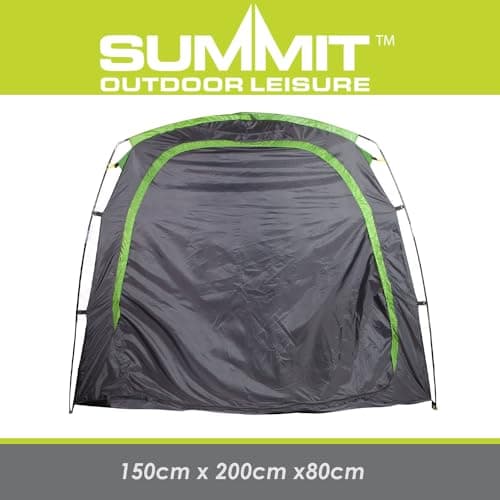 VFM e-Store - Storage Tent Bike, Furniture, Garden Tools Bike, Furniture Tool Storage Uv Protection Outdoors Camping Hiking Holidays Festivals Travel - Black Storage Tent — view 2