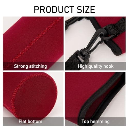 WSXQAZ 2PCS Water Bottle Carrier Bag, Portable Neoprene Water Bottle Sleeves — view 3