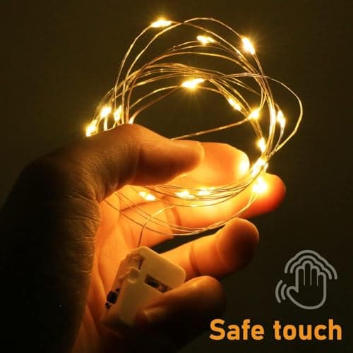 btfarm 3 Pack 3 Modes Fairy Lights Battery Operated, 2M 20 LED String Light — view 5
