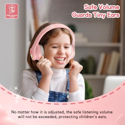 Active Noise Cancelling Headphones for Kids with Case Bluetooth 5.4 — view 3