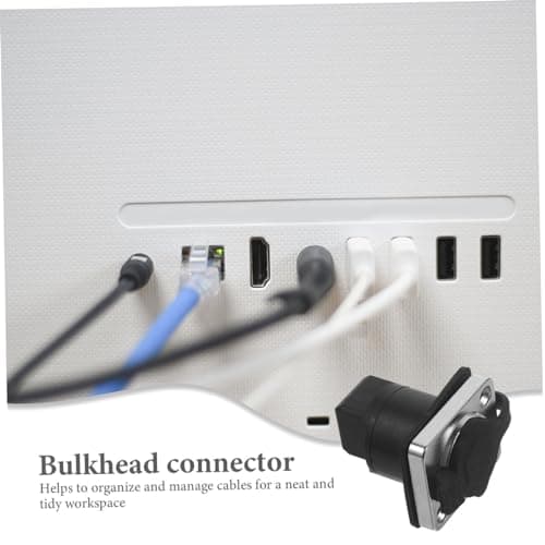 Rj45 Bulkhead Connector 90 Degree Splashproof Network Extension — view 3