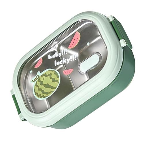 Eminchu Stainless Steel Divided Lunch Box for Boys and Girls — view 3