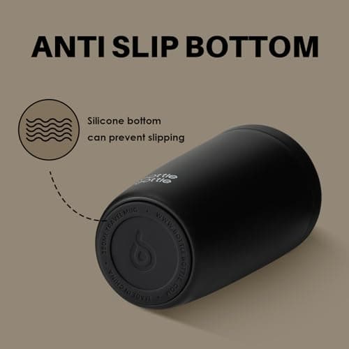 BOTTLE BOTTLE Travel Mug (Black, 350, Milliliters) — view 5