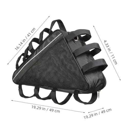 DOITOOL E Bike Battery Bag Triangle - Large Frame Bag 49x41x11cm - Electric Mountain Bicycle Cycling Accessories - Waterproof Oxford Storage Case for 72V Power-Pack & Bikepacking — view 3