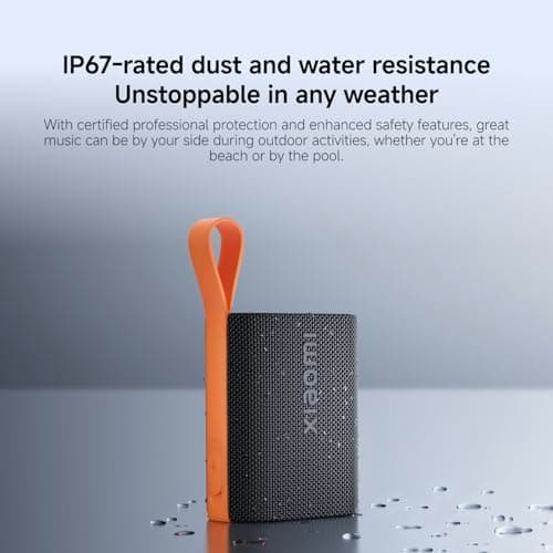 XIAOMI Sound Pocket Portable Bluetooth Speaker, 5W Compact Mini Speaker, 10 Hours Playtime, IP67 Waterproof and Dustproof, TWS Pairing, Wireless, Outdoor and Travel - Pink — view 3