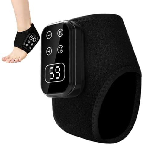 Ankle Massage - 5 Gears Electric Brace Warmer,Heated Ankle Wrap | for Men Elderly Birthday Daily Comfort Foot Care Home Travel Office