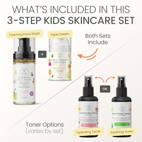 The Natural and Organic Family Kids Skincare Set - Rose Toner Face Wash — view 2