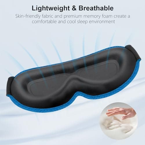 Gritin 100% Blackout Sleep Masks for Women & Men - Zero Eye Pressure Mask — view 6