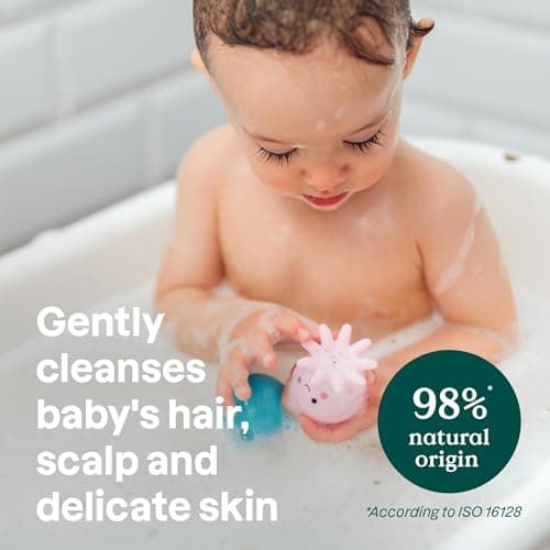 ATTITUDE 2-in-1 Hair and Body Foaming Baby Wash, EWG Verified Shampoo Soap, Dermatologically Tested, Made with Naturally Derived Ingredients, Vegan, Unscented, 295 mL — view 3