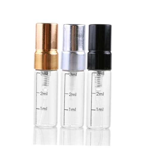 PartyKindom 6 Pack 3ml Glass Scale Spray Bottle for Makeup and Skincare — view 2
