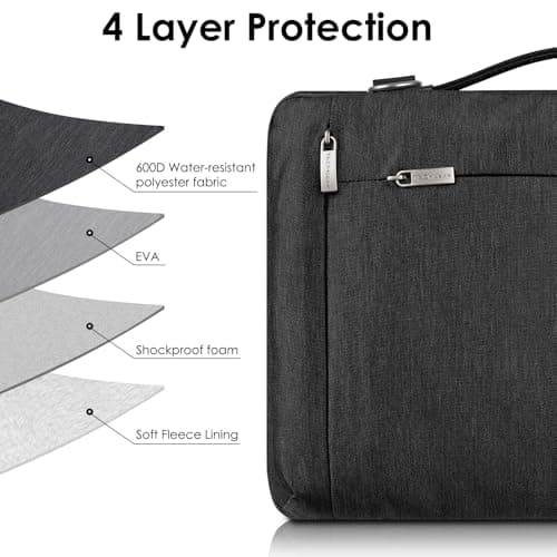 TECHGEAR 13 Inch Laptop Sleeve Case with Handle, Shoulder Strap & Pockets for MacBook Air/Pro 13, ASUS ZenBook, Samsung Galaxy Book, HP, Lenovo, Dell XPS 13, Acer Chromebook, Water-Resistant — view 4