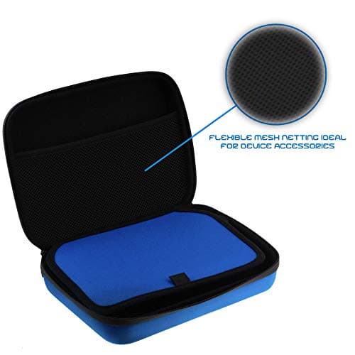 Navitech Blue Hard Eva Carry Case for Portable Projectors compatible with the ASUS Zenbeam S2 Projector and cables — view 2