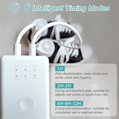 Home Care Wholesale Electric Shoe Dryer and Deodorizer -Enhanced Deodorising, Boot Dryer with Timer Shoes Socks Heater Boots Warmer, Built in Fan | No Noise — view 5
