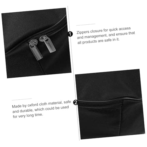 DOITOOL Portable Ev Charger Storage Bag for Car Charger Cable Organizer Mini Mesh Pockets for Travel and Daily Use Black — view 2