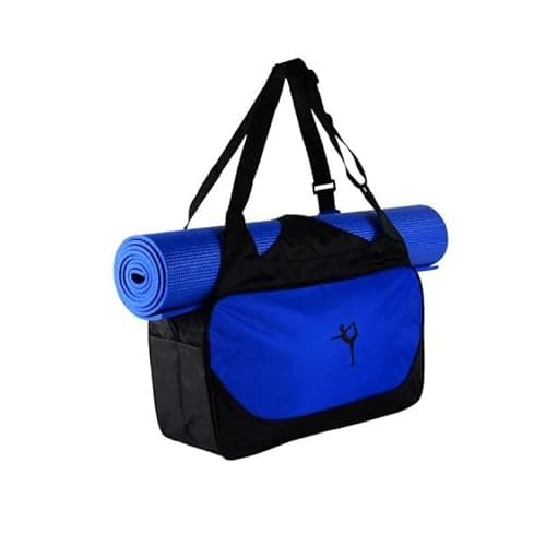 mophrati Sports Duffel Bag Travel Carry Bag Dance Yoga Mat,Dark Blue