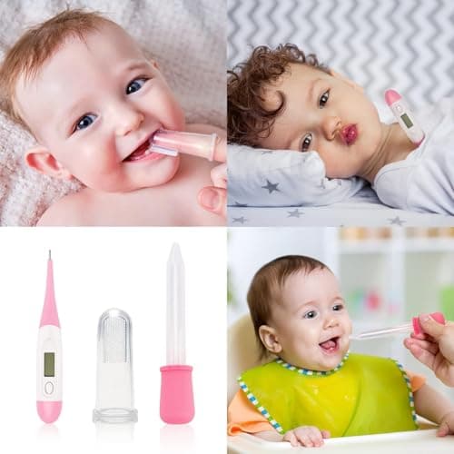 Baby Healthcare and Grooming Kit, 20 in 1 Portable Baby Safety Care Set with Hair Brush Comb Nasal Aspirator Electric Nail Trimmer Set Baby Essentials kit for Newborn Boys Girls (Pink) — view 6