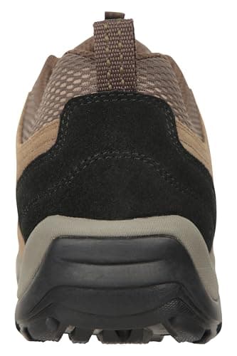 Mountain Warehouse Field Mens Waterproof Shoes - Vibram Sole Walking Shoes, Suede & Mesh Upper Hiking Shoes, Quick Drying Rain Shoes - for All Season Running, Travelling, Khaki, 9 UK — view 4