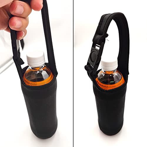 Black Water Bottle Sleeve Neoprene Pouch for Outdoor Hiking Travel, 550ml — view 6
