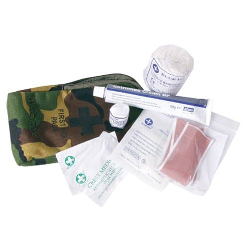 Military Army Small First Aid Kit Hiking Camping Bushcraft DPM Camo