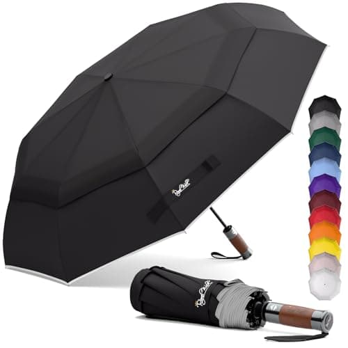 Royal Walk Folding Travel Compact Umbrella Windproof Strong for Men & Women