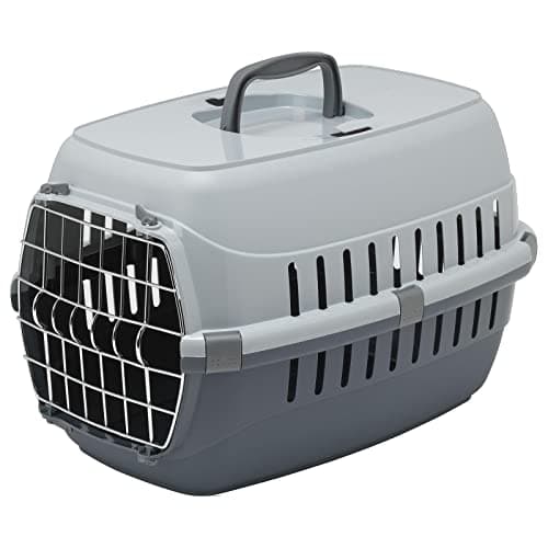 CAT CENTRE Pet Transport Carrier, Cat Dog Kitten Puppy Travel Box Cage