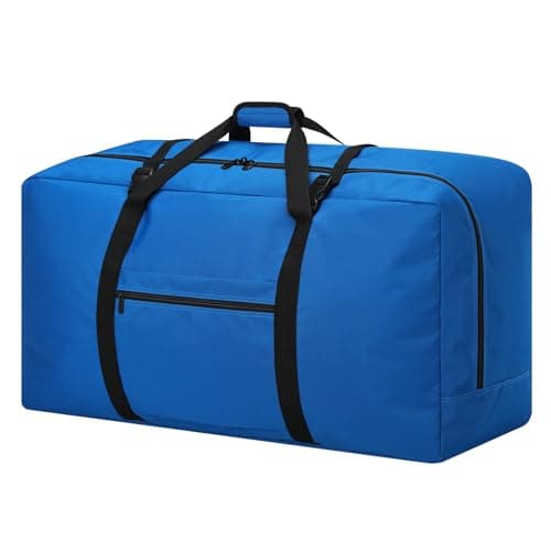 ZZY 110L Extra Large Duffle Bag Lightweight - Oversized Foldable Holdall Storage Bag for Travel, Outdoor, Camping, Sport (Royal Blue)