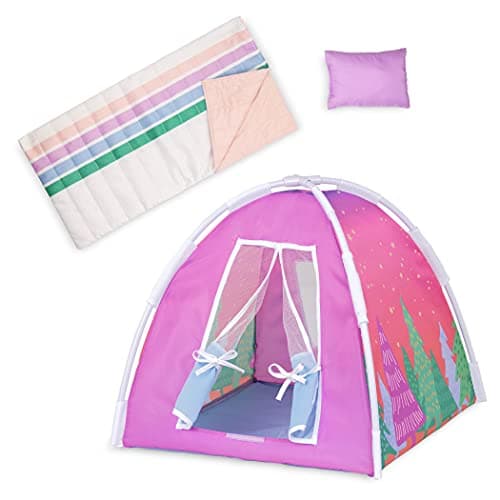 Glitter Girls 14-Inch Doll Accessories Camping Set, Tent and Bedding