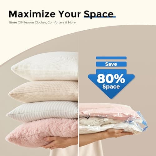 ETENWOLF 20 Pack Vacuum Storage Bags With Rechargeable Wireless Pump — view 2