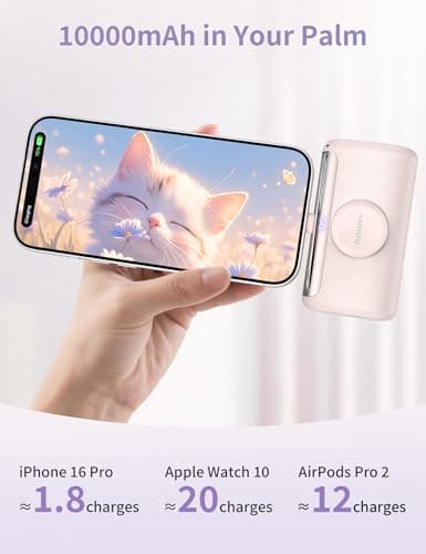 RORRY PalmGo Portable Charger,10000mAh Power Bank PD 22.5W Fast Charging — view 2