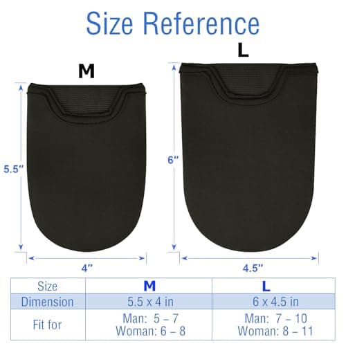 2 Pcs Neoprene Toe Warmers Sleeve Ice Bath Toe Covers for Men Women, Medium — view 2
