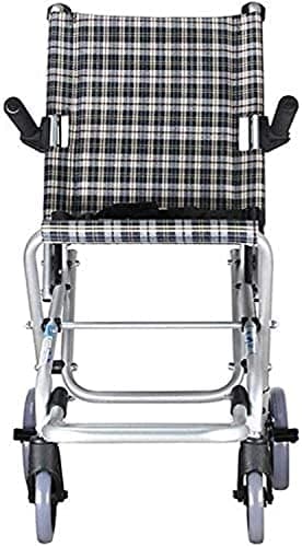 Aluminium Wheelchair-Light Foldable Wheelchair with 360° Nonslip Front Wheel and Flipflops Suitable for Children — view 6