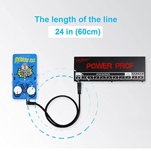 Mr.Power Guitar Effect Pedal DC Cable 5.5 x 2.1mm Power Lead/Cord, Male to Male 24AWG Connector Plug Wire Adapter (24 in, 8 Pack) — view 5