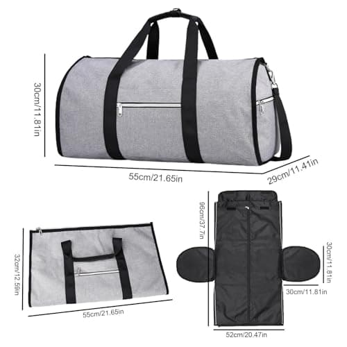 Garment Bag, Compression Bags, 21.65x11.81x11.42 Inches Duffel with Large Capacity, Wedding Supply with Smooth Texture, Business Accessory Hotel, Conference Dinner Routine for Men Women Professionals — view 2