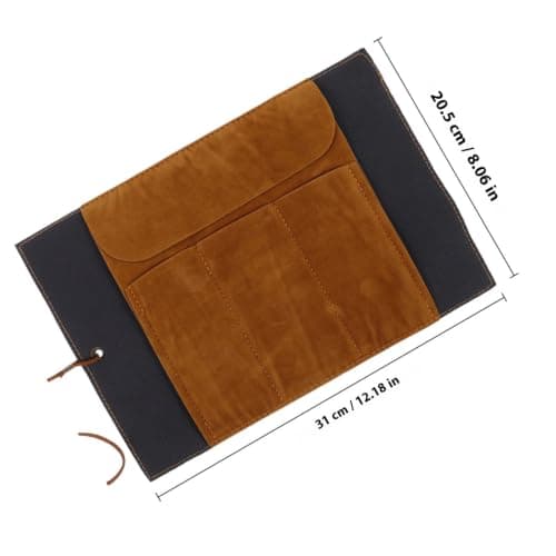 Retro Faux Leather Roll Makeup Bag for Travel and Daily Use — view 2