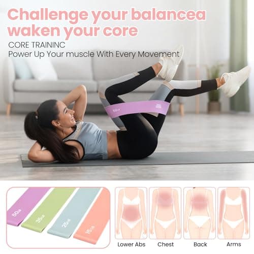 Pilates Workout Kit for Women，20PCS Pilates kit for Home Workouts with 12“Pilates Ring and Ball，Resistance Bands, Ankle Weights, Sliders & Grip Socks Accessories for Starter Home, Office & Travel — view 5